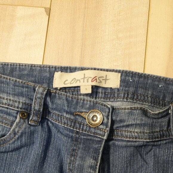 Y2K Denim Mid-Rise Capris w Rolled Cuff - Size 9 - Picture 3 of 3